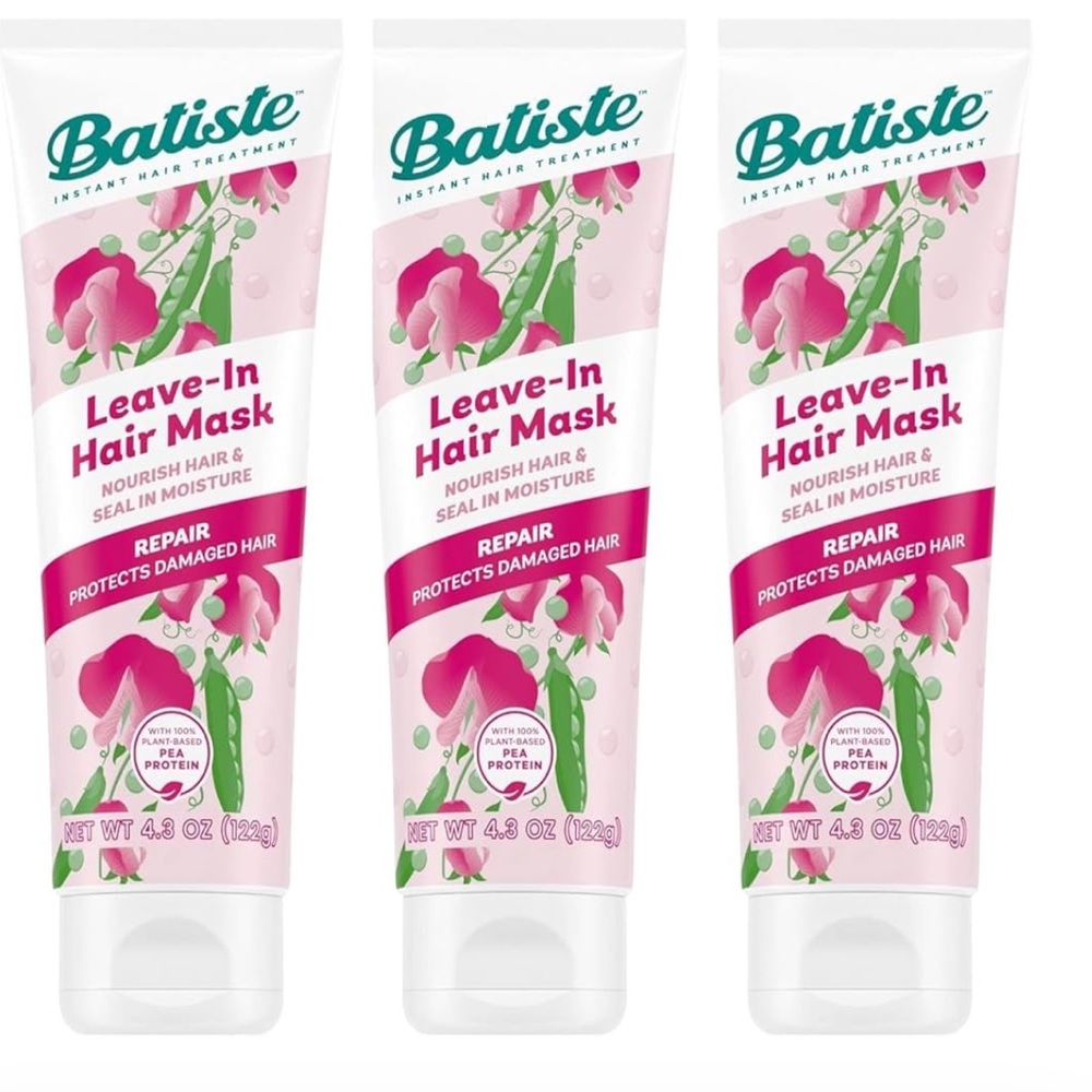 NEw 3 pc Batiste Heat Protectant. Leave In Conditioner Hair Mask, Smooth…